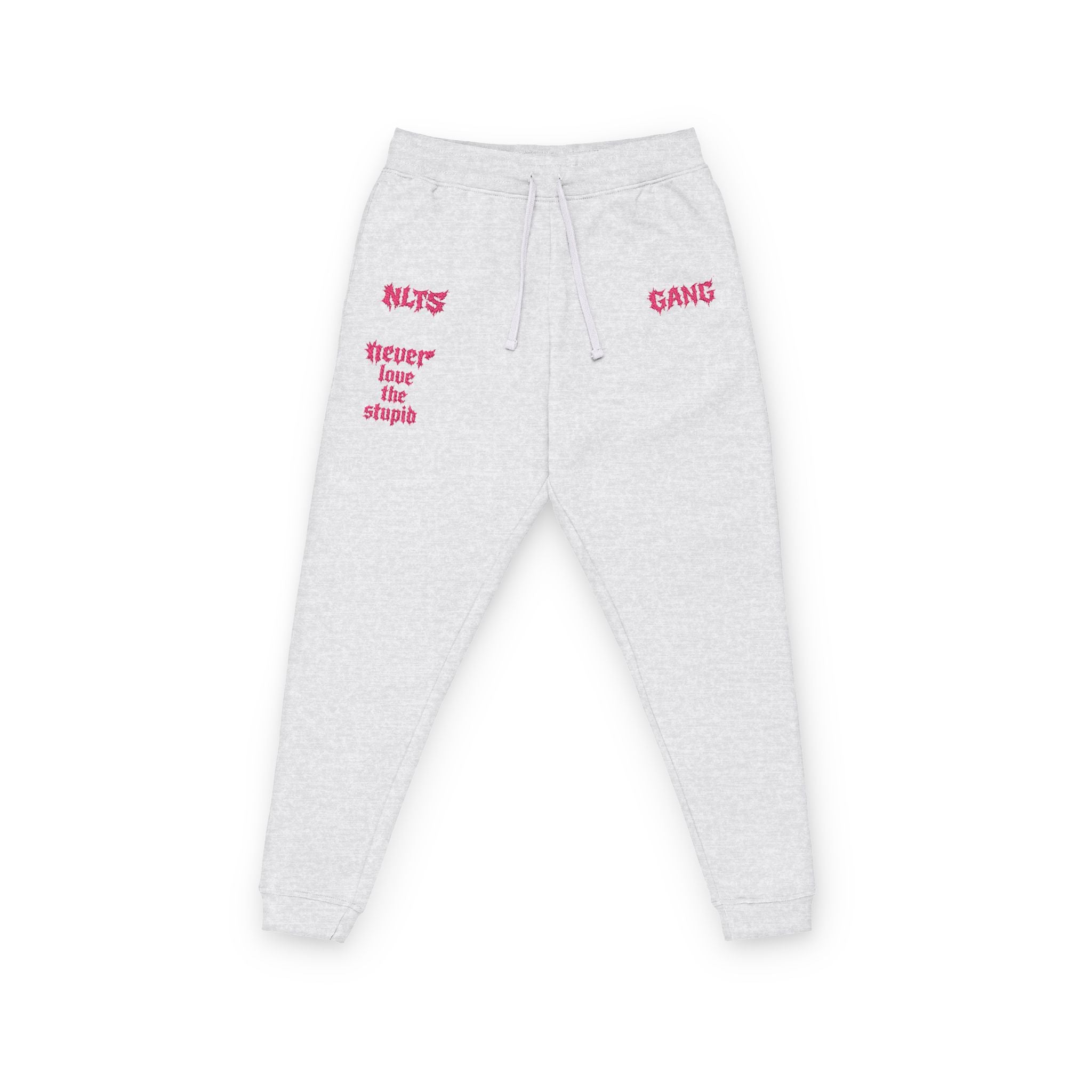 N.L.T.S GANG Embroidered 'Rise & Grind' Fleece Joggers — Cozy Streetwear Sweatpants