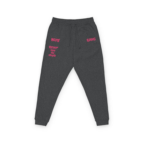N.L.T.S GANG Embroidered 'Rise & Grind' Fleece Joggers — Cozy Streetwear Sweatpants