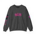 Crewneck Sweatshirt — NLTS 'never love the stupid' Pink Gothic Logo